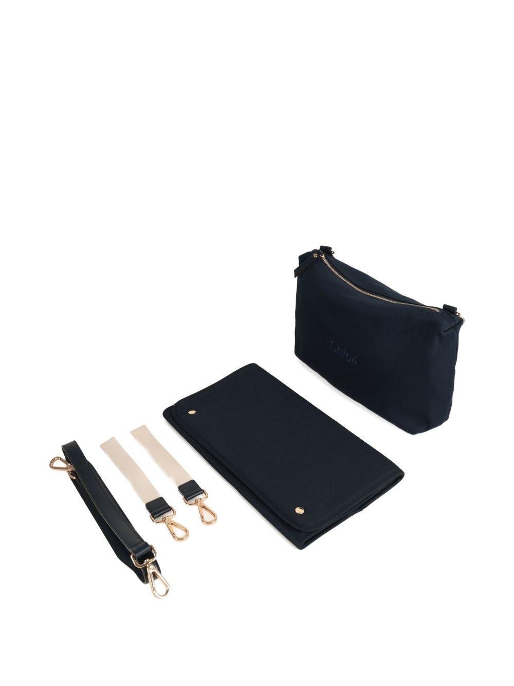Borsa fasciatoio per bambini Chloé Kids blu con ricamo - Rubino Kids