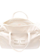 Borsa fasciatoio per neonata Elisabetta Franchi La Mia Bambina bianco con logo - Rubino Kids