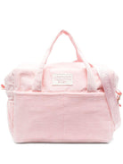 Borsa fasciatoio per neonata Moschino Kids rosa con stampa Teddy Bear - Rubino Kids