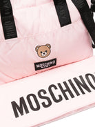 Borsa fasciatoio per neonata Moschino Kids rosa con stampa Teddy Bear - Rubino Kids