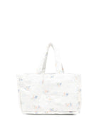 Borsa fasciatoio per neonati Avery Row bianco trapuntata con stampa grafica - Rubino Kids