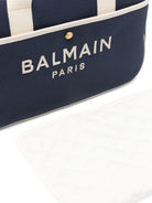 Borsa fasciatoio per neonati Balmain Kids blu con finiture a contrasto - Rubino Kids