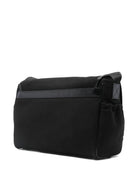 Borsa fasciatoio per neonati Balmain Kids nera con logo ricamato - Rubino Kids