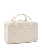 Borsa fasciatoio per neonati Bonpoint beige con stampa del logo all - over - Rubino Kids