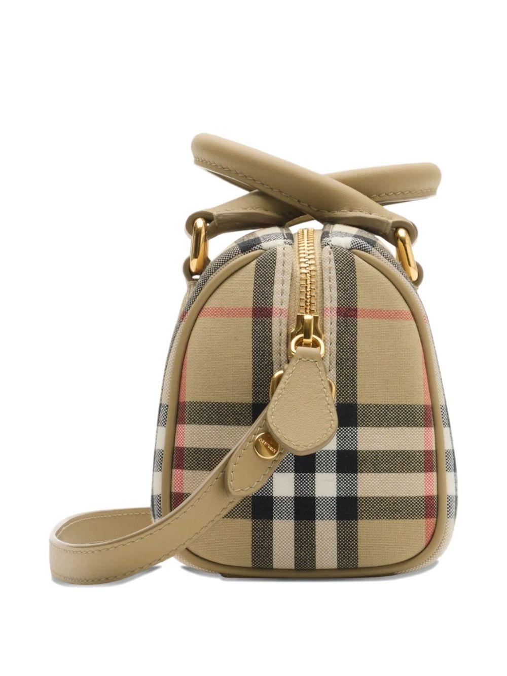 Borsa fasciatoio per neonati Burberry Kids beige con caratteristico motivo Vintage Check - Rubino Kids