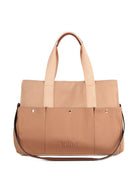 Borsa fasciatoio per neonati Chloé Kids beige con dettaglio logo - Rubino Kids