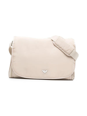 Borsa fasciatoio per neonati Emporio Armani Kids beige con applicazione