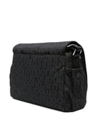 Borsa fasciatoio per neonati Emporio Armani Kids nera con targhetta con logo - Rubino Kids