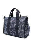 Borsa fasciatoio per neonati Etro Kids blu con stampa paisley - Rubino Kids
