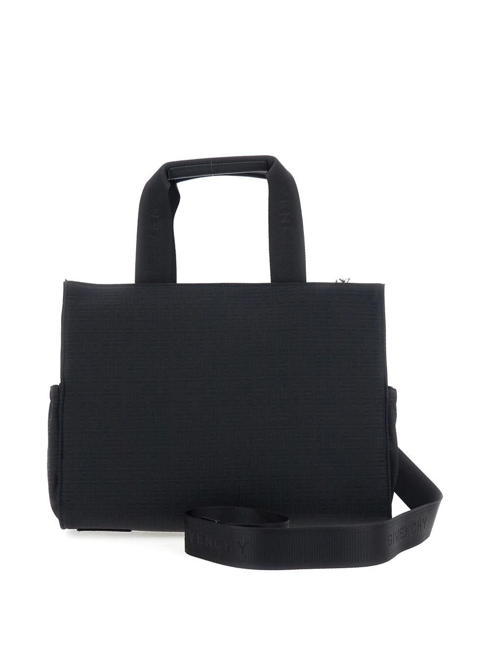 Borsa fasciatoio per neonati Givenchy Kids blu con logo ricamato sul davanti - Rubino Kids