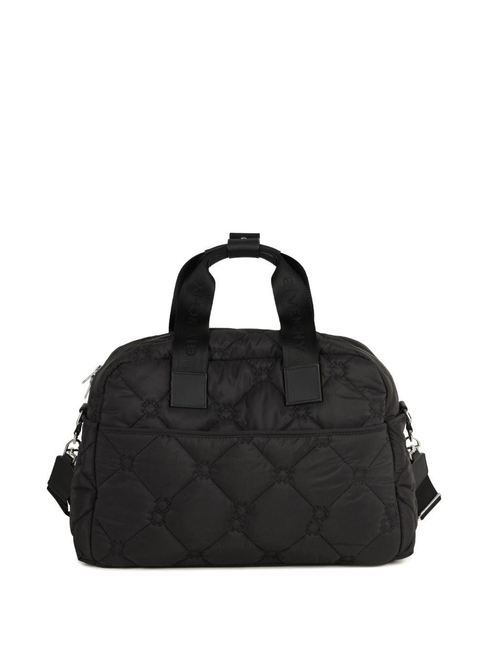 Borsa fasciatoio per neonati Givenchy Kids nera con design trapuntatura a diamante - Rubino Kids