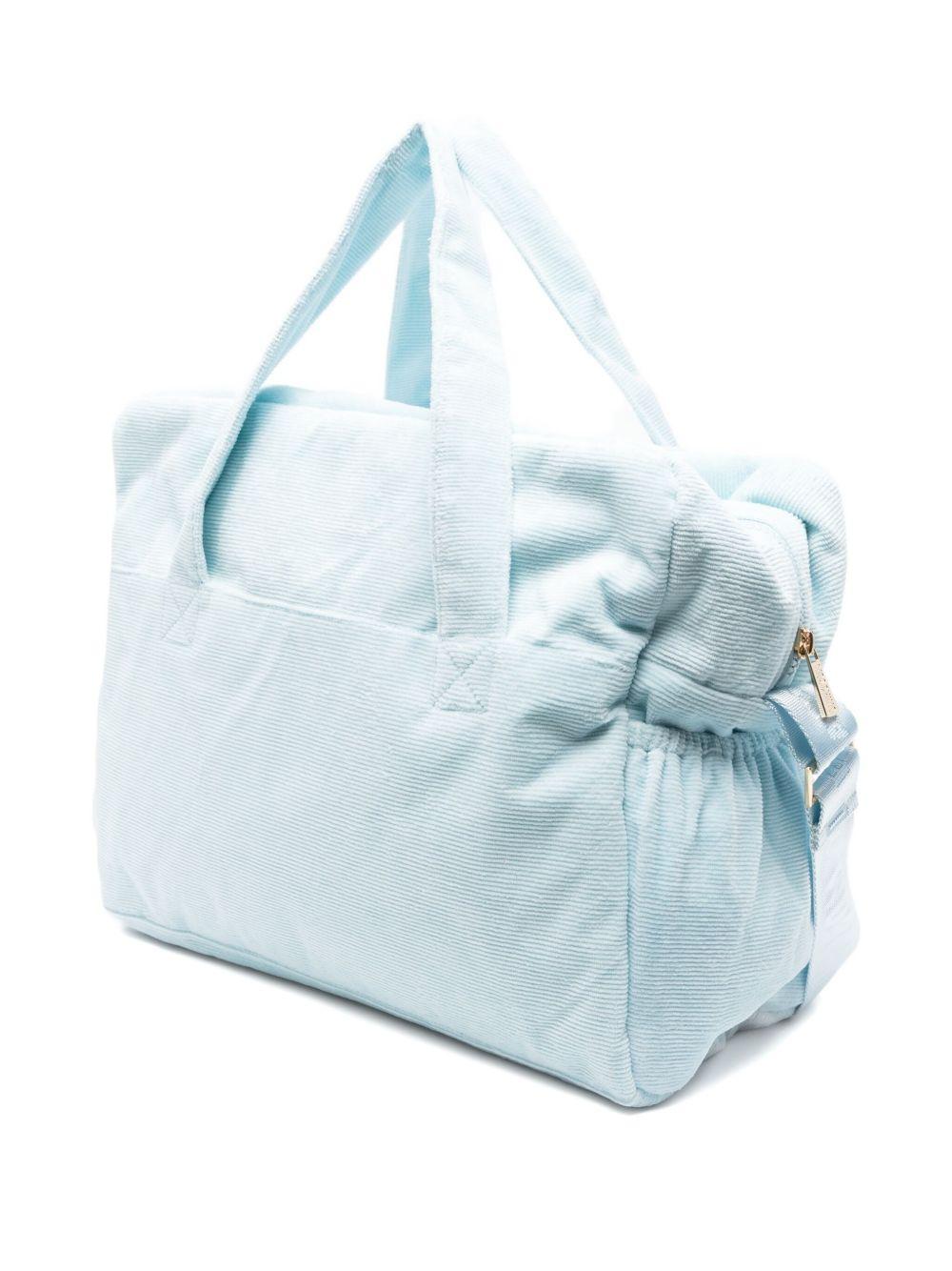 Borsa fasciatoio per neonato Moschino Kids azzurro con stampa Teddy Bear - Rubino Kids