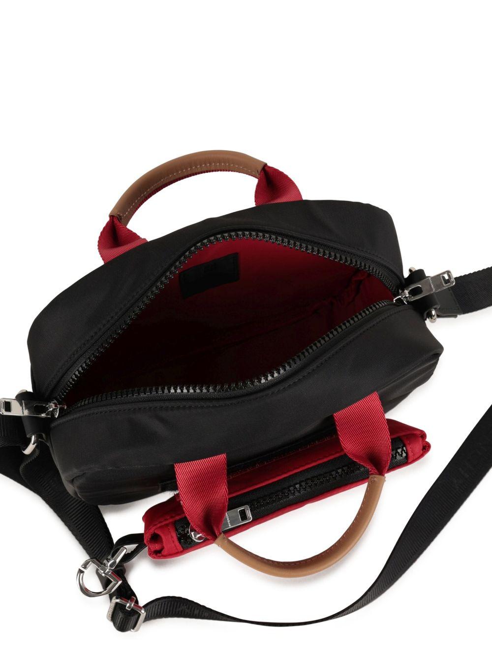 Borsa messenger per bambina Givenchy Kids nero con inserti - Rubino Kids