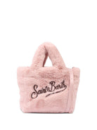Borsa Mini Vanity per bambina MC2 Saint Barth Kids rosa con logo ricamato a contrasto - Rubino Kids