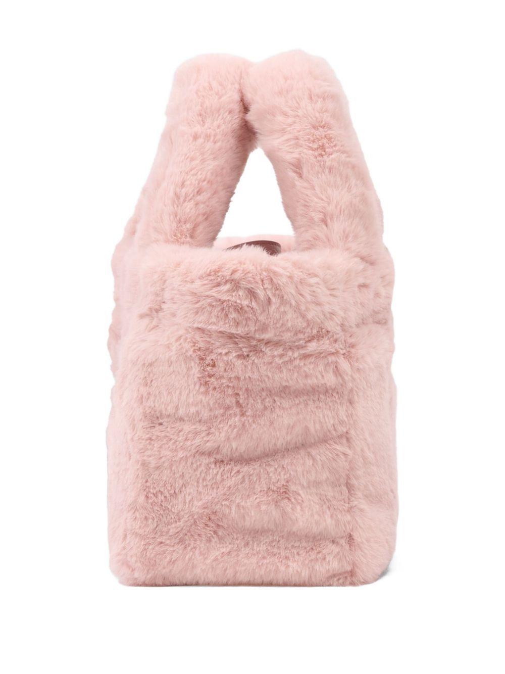 Borsa Mini Vanity per bambina MC2 Saint Barth Kids rosa con logo ricamato a contrasto - Rubino Kids