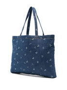Borsa per bambina Bonpoint in denim con stampa ciliegia - Rubino Kids