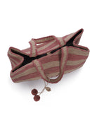 Borsa per bambina Bonpoint rosa con scritta ricamata - Rubino Kids