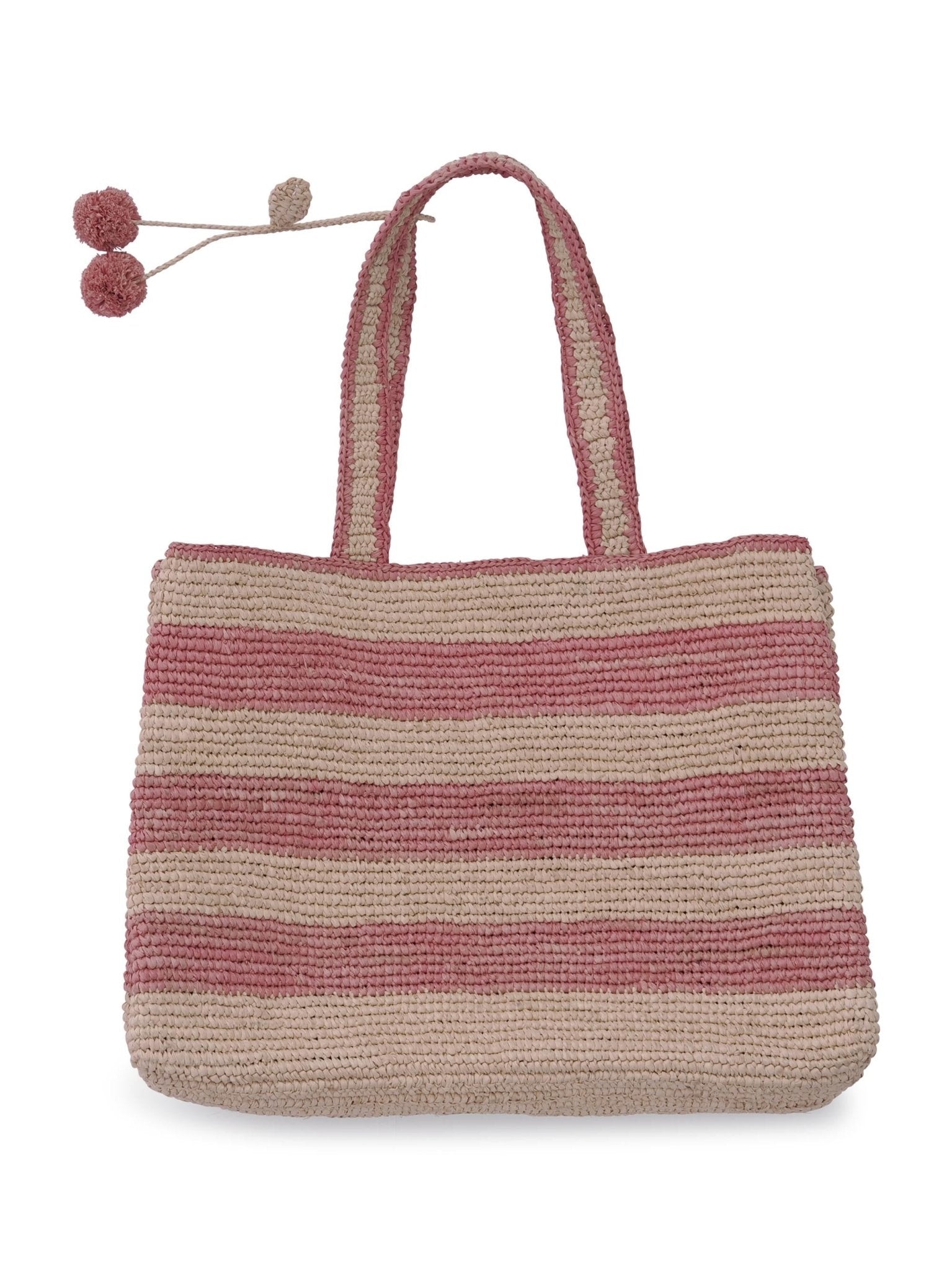 Borsa per bambina Bonpoint rosa con scritta ricamata - Rubino Kids