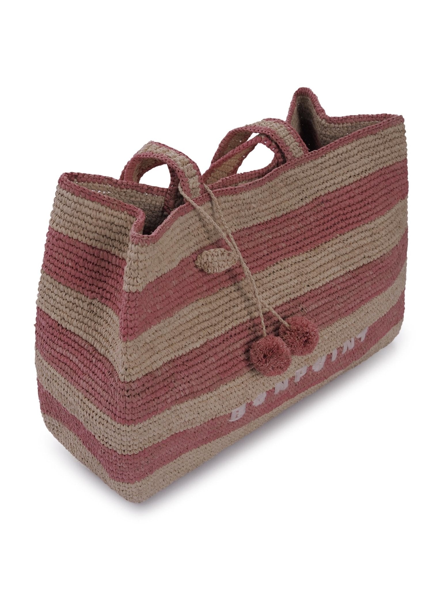 Borsa per bambina Bonpoint rosa con scritta ricamata - Rubino Kids