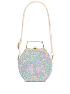 Borsa per bambina Bonpoint viola con stampa a fiori - Rubino Kids