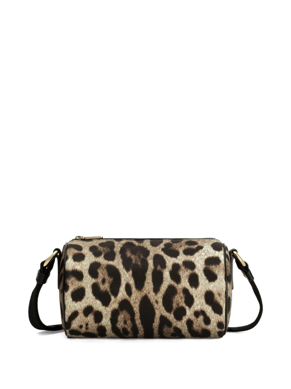 Borsa per bambina Dolce & Gabbana Kids animalier con stampa logo - Rubino Kids