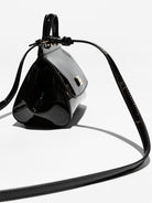 Borsa per bambina Dolce & Gabbana Kids nera con placca con logo - Rubino Kids