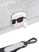 Borsa per bambina Karl Lagerfeld Kids argento con applicazioni glitterate - Rubino Kids