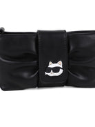 Borsa per bambina Karl Lagerfeld Kids nera con dettaglio Choupette - Rubino Kids