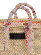 Borsa per bambina Missoni Kids beige con design intrecciato - Rubino Kids