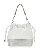 Borsa per bambina Monnalisa bianca con decorazione a strass - Rubino Kids