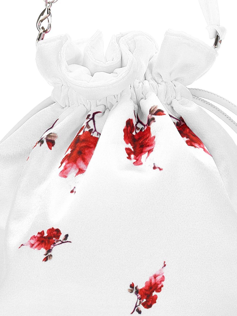 Borsa per bambina Monnalisa bianca con stampa a fiori - Rubino Kids