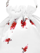 Borsa per bambina Monnalisa bianca con stampa a fiori - Rubino Kids