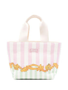Borsa per bambina Versace Kids bianco con righe verticali - Rubino Kids