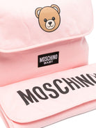 Borsa per neonata Moschino Kids rosa con stampa Teddy Bear - Rubino Kids