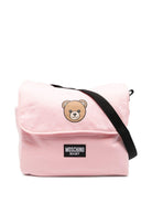 Borsa per neonata Moschino Kids rosa con stampa Teddy Bear - Rubino Kids