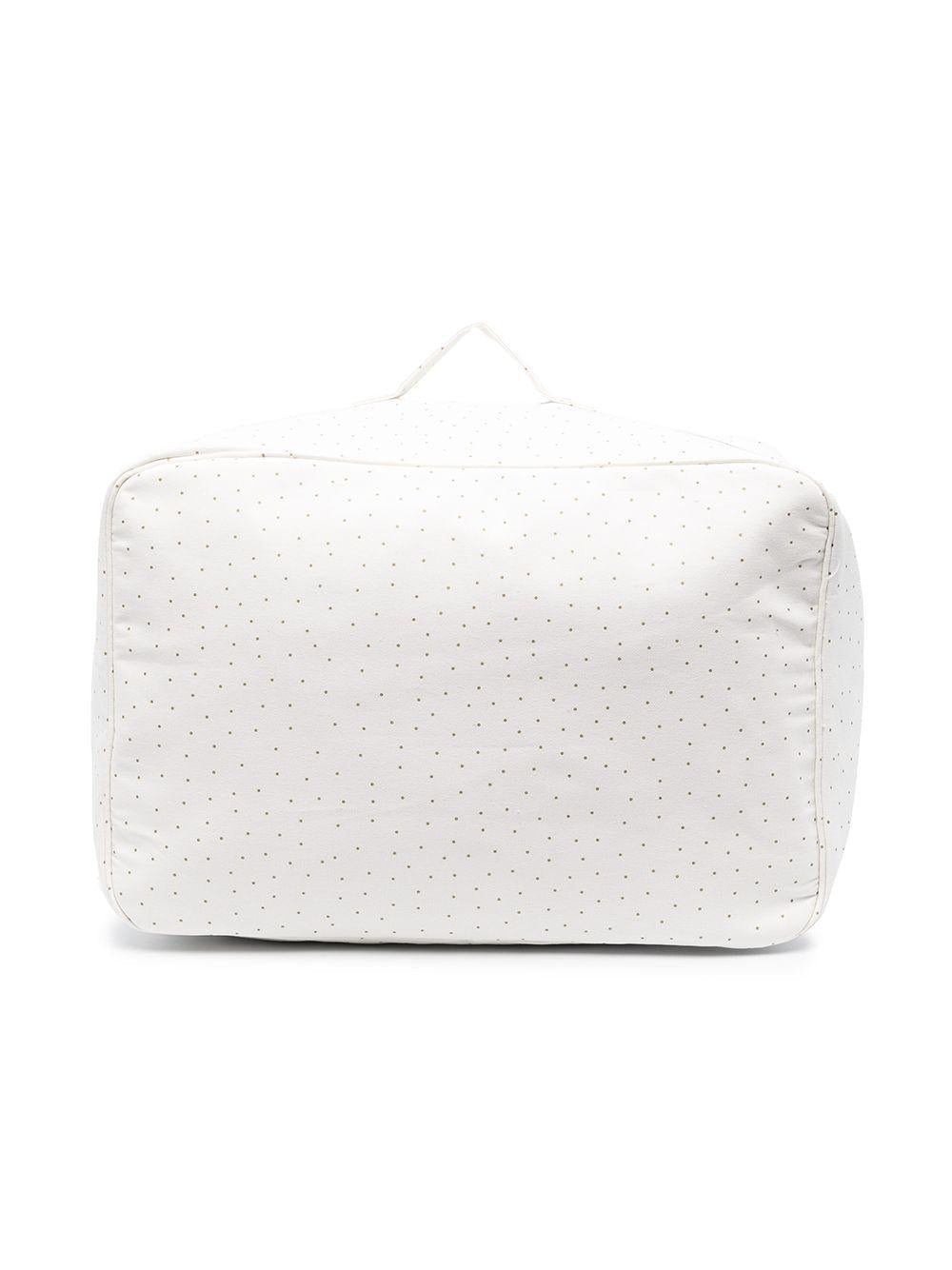 Borsa per neonati Bonpoint bianca con stampa a pois - Rubino Kids