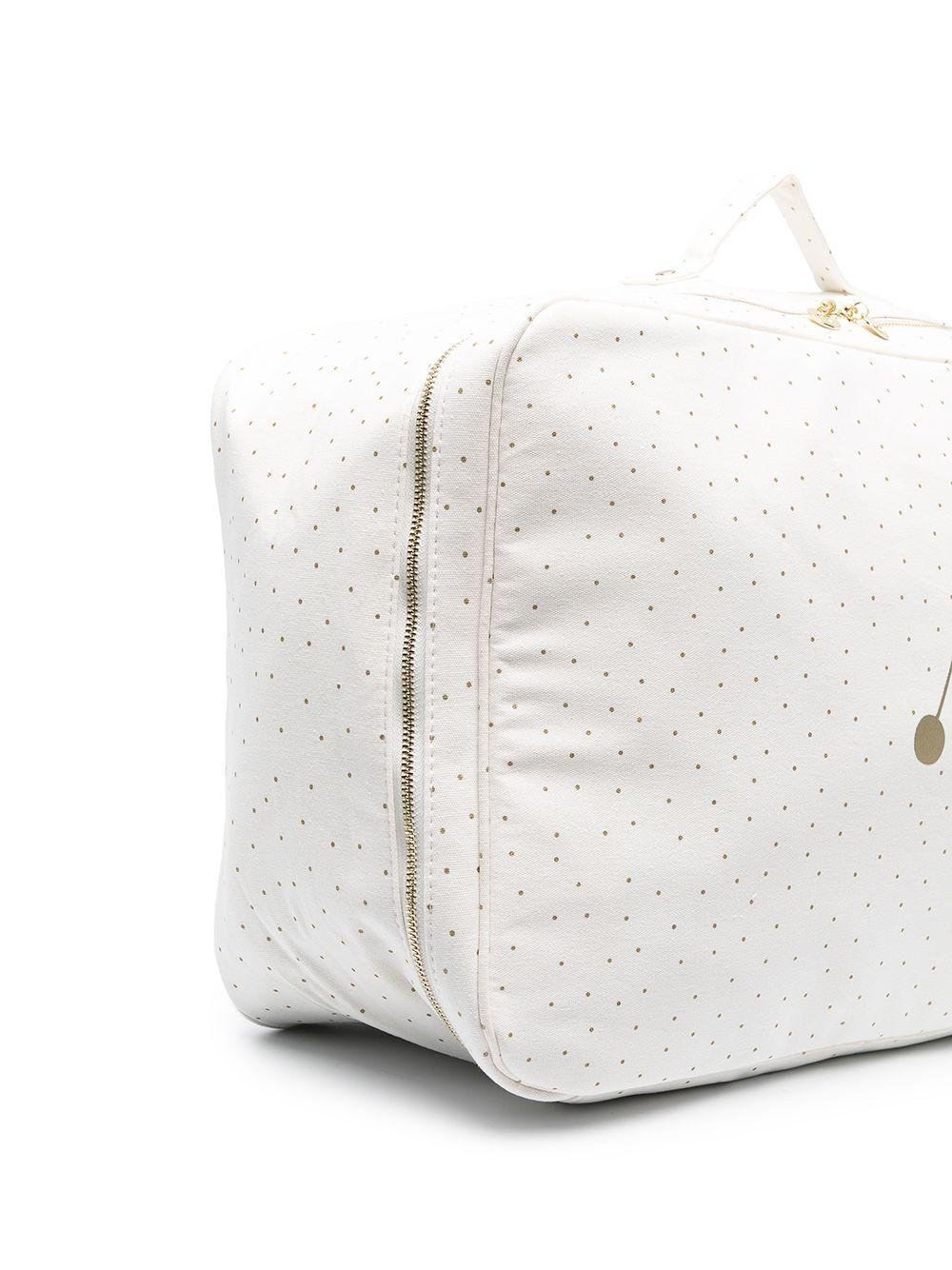 Borsa per neonati Bonpoint bianca con stampa a pois - Rubino Kids