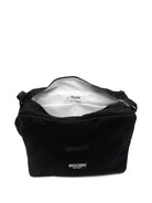 Borsa per neonati Moschino Kids nera con stampa Teddy Bear - Rubino Kids