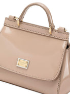 Borsa Sicily per bambina Dolce & Gabbana Kids beige in pelle - Rubino Kids