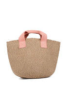 Borsa tote per bambina Chloé Kids Lou beige con logo ricamato - Rubino Kids
