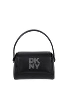 Borsa tote per bambina DKNY Kids nera con logo con strass - Rubino Kids