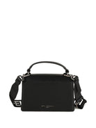 Borsa tote per bambina Karl Lagerfeld Kids nera con Ikon Karl e in pelle - Rubino Kids