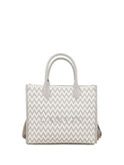 Borsa tote per bambina Lanvin Enfant grigia con motivo a zig - zag - Rubino Kids