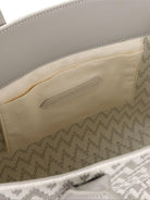 Borsa tote per bambina Lanvin Enfant grigia con motivo a zig - zag - Rubino Kids