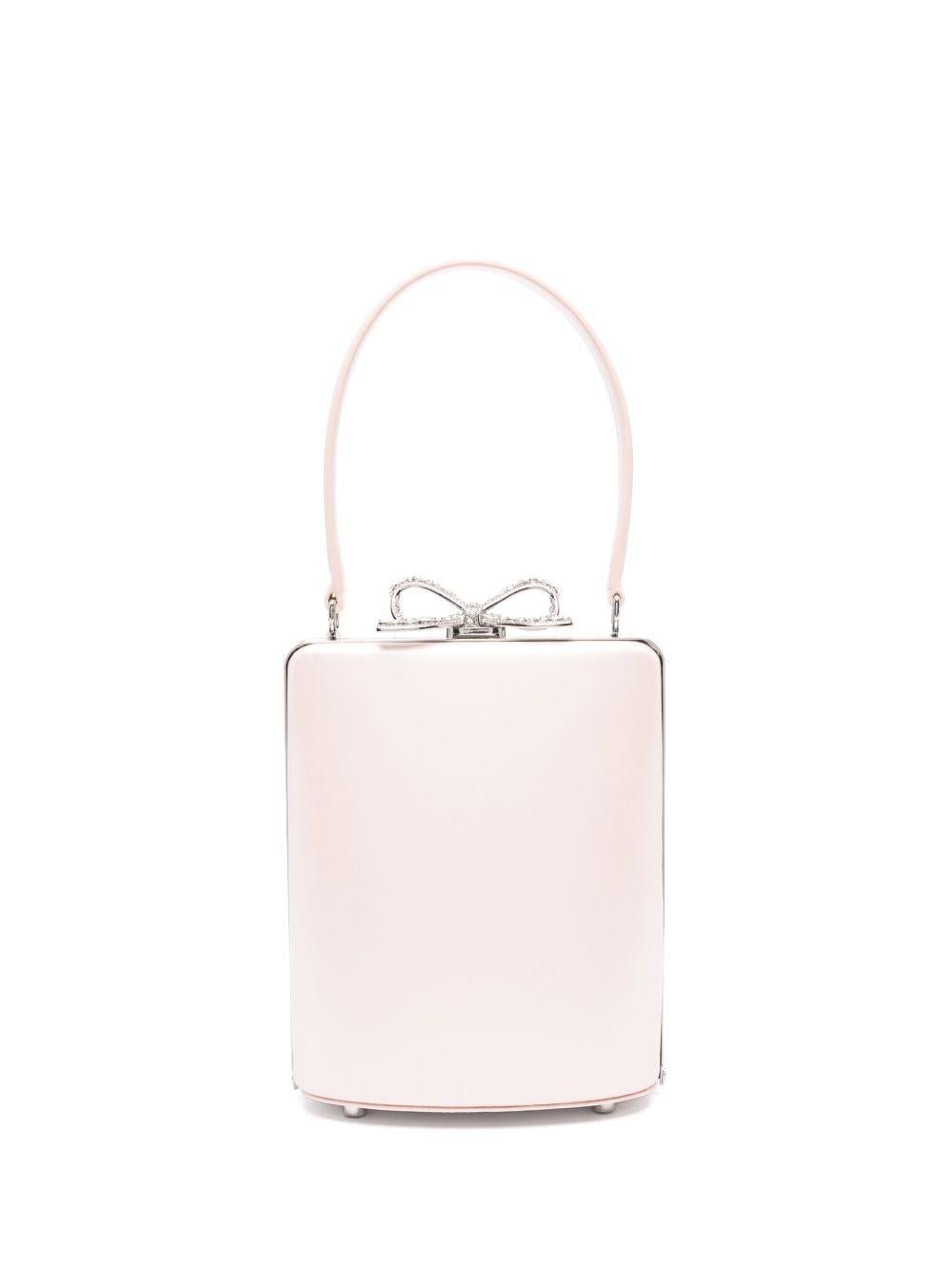 Borsa tote per bambina Self - Portrait rosa con fiocco - Rubino Kids