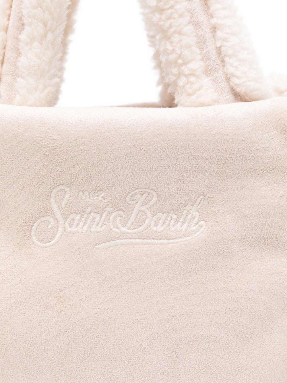 Borsa Vanity per bambina MC2 Saint Barth Kids beige con rivestimento in shearling - Rubino Kids