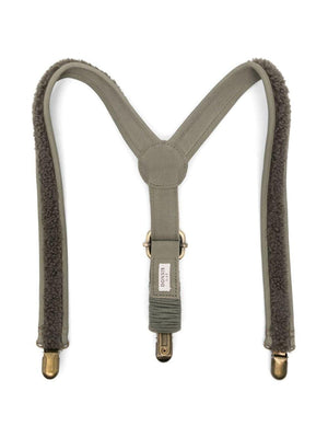 Donsje Bay grey children's suspenders with clip closure