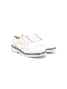 Brogues per bambino Andrea Montelpare bianco con dettaglio traforato - Rubino Kids