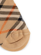 Calzini per bambino Burberry Kids beige con rifinitura a coste - Rubino Kids