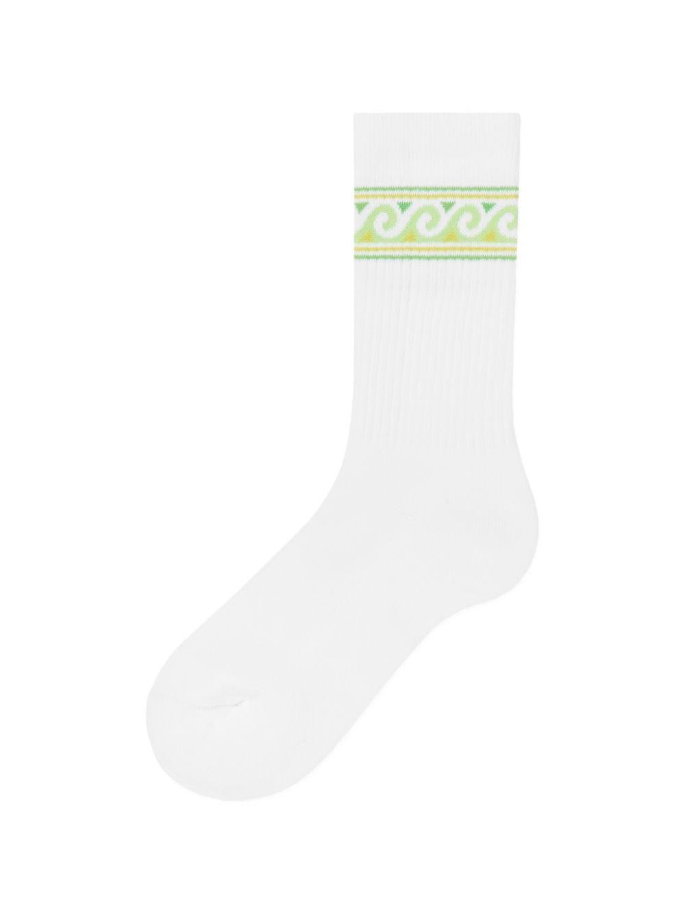 Calzini per bambino Casablanca Kids bianco con decorazione onde - Rubino Kids